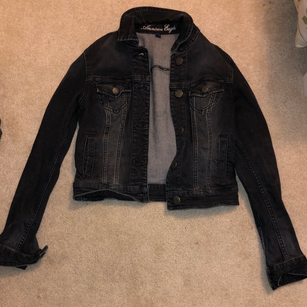 American Eagle Grey Jean Jacket
